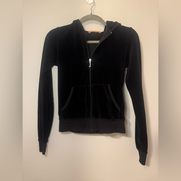 Vintage “Vicious” Juicy Couture Black Velour Jacket - Picture 2 of 6
